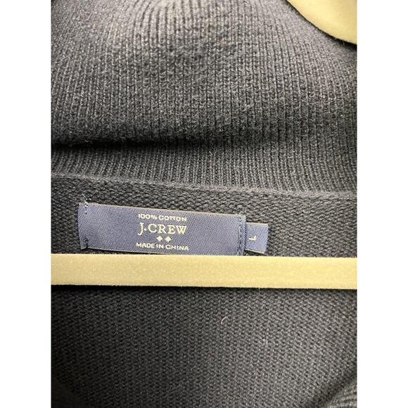 J‎ Crew Sweater Mens Large Blue Toggle Button Pullover Shawl Preppy Casual Knit - Picture 4 of 7